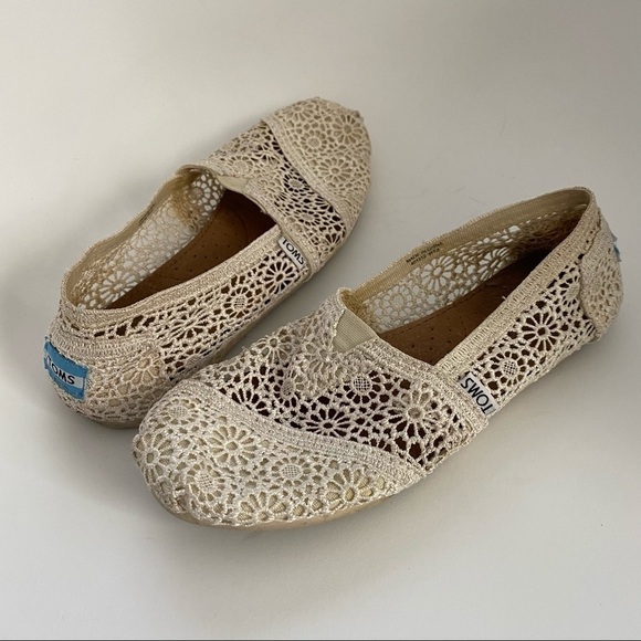 TOMS Natural Crochet Classics 7.5 - Picture 3 of 8
